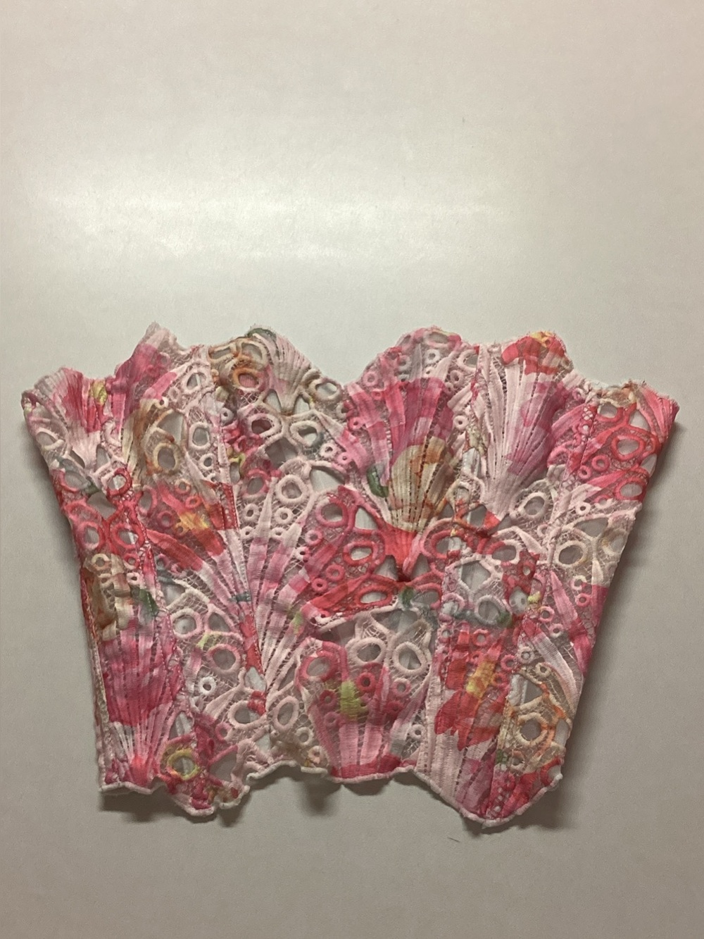 JBL Pink Floral Lace Corset